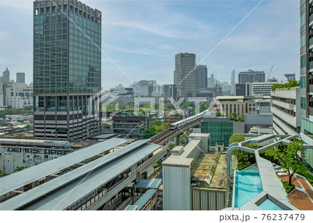 Bangkok Mass Transit System. life idea in big city in bangkok at day time. Bangkok Mass Transit System. life idea in big city in bangkok at day time. 76237479