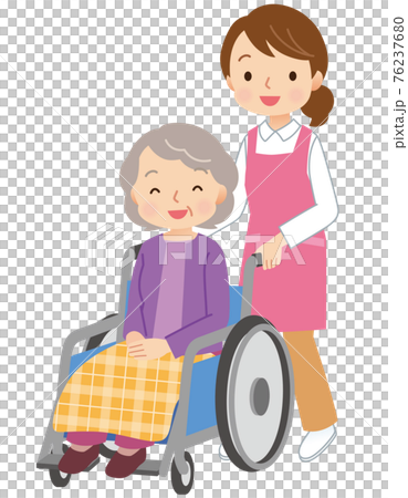 車椅子に乗る高齢者 介護 ヘルパー 車椅子に乗る高齢者 介護 ヘルパー 76237680