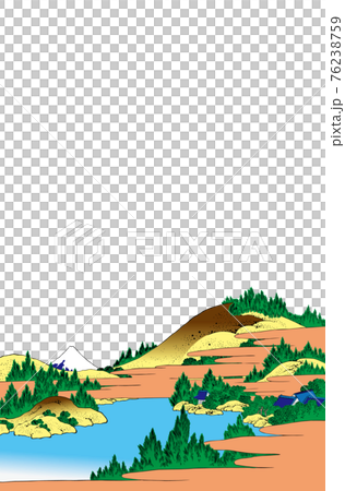 Katsushika Hokusai image Sagami Hakone Lake water bright version vertical white background 76238759