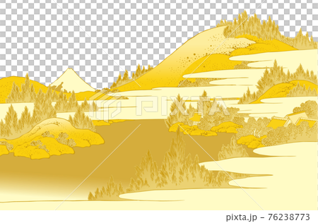 Katsushika Hokusai image Sagami Hakone lake gold white background Katsushika Hokusai image Sagami Hakone lake gold white background 76238773
