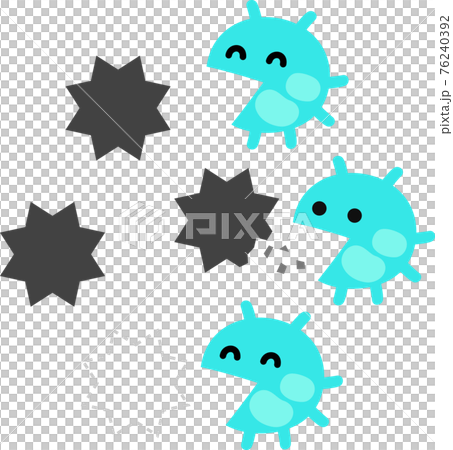 Image of microorganisms that decompose harmful substances 76240392