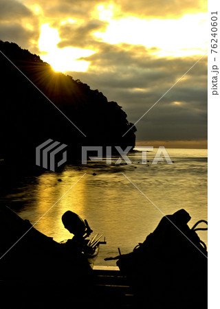 忍路ハンマーヘッドの夕景。 76240601