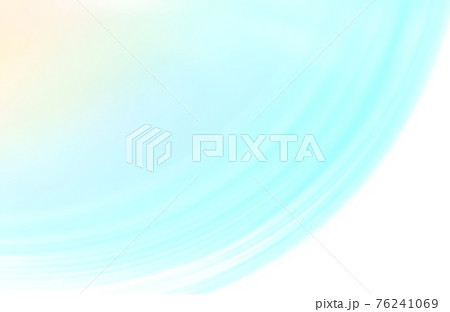 青・緑色系の抽象的背景　緩やかなライン　淡い色合い　　 76241069