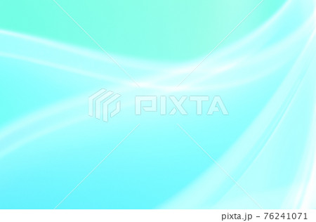 青・緑色系の抽象的背景　緩やかな流れ・ライン　　 76241071