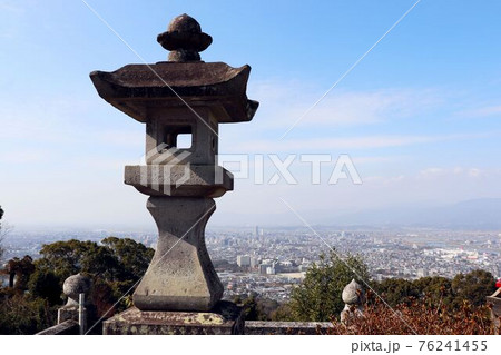 高良大社から見る久留米市の街並み 76241455