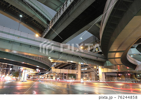 大阪・阿波座ジャンクション夜景④ 大阪・阿波座ジャンクション夜景④ 76244858