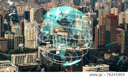 Global connection and the internet network modernization in smar Global connection and the internet network modernization in smar 76245904
