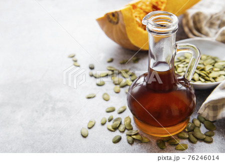 Bottle with pumpkin seed oil Bottle with pumpkin seed oil 76246014