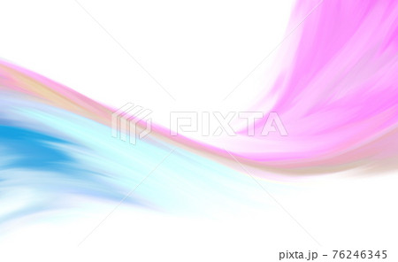 白の背景にピンクと水色のパステルカラーの煙の抽象的なテクスチャ のイラスト素材