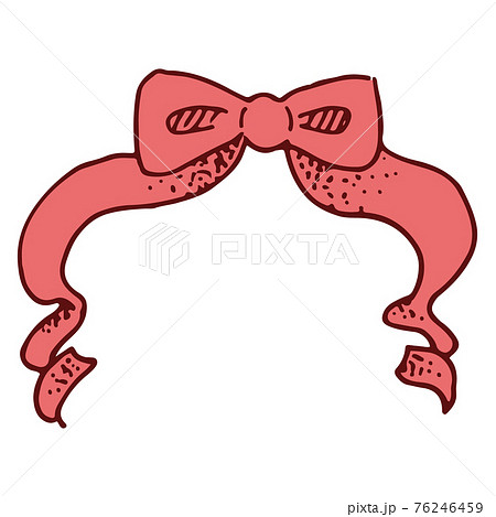 Handwritten fashionable and cute ribbon... - Stock Illustration ...