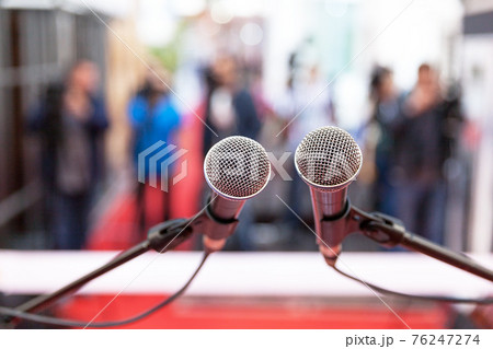 Press conference. Public relations - PR. 76247274