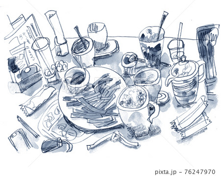 ファミレスの風景 ファミレスの風景 76247970