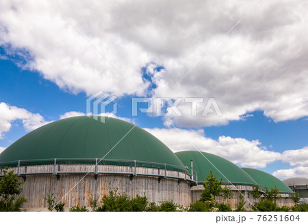 Biogas plant in rural Germany Biofuel Industry concept Biogas plant in rural Germany Biofuel Industry concept 76251604