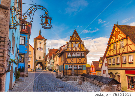 Plonlein Rothenburg ob der Tauber Old Town Bavaria Germany 76251615
