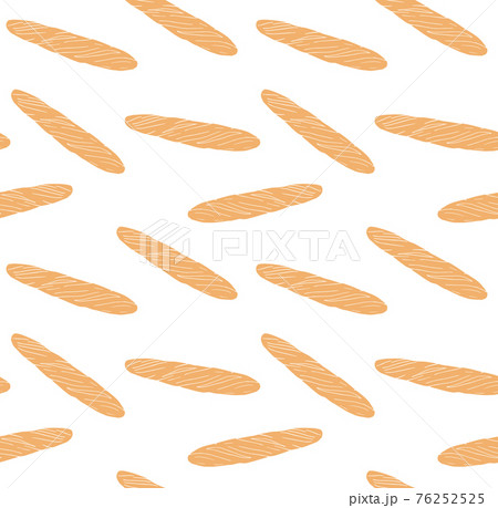 Vector seamless pattern of sketch baguette bread Vector seamless pattern of sketch baguette bread 76252525