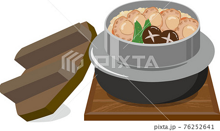 ほたて釜飯　蓋　敷板付き 76252641