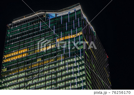午後　渋谷スカイ　渋谷　夜空　都心　渋谷スクランブスクエア　スクランブル交差点　空　オフィス 76256170
