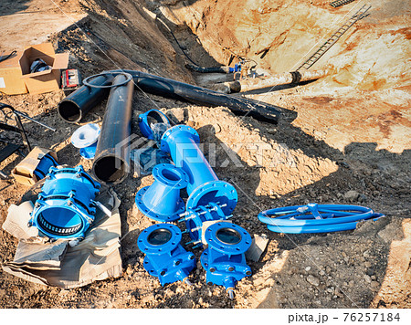 Assembly process piping parts, city drink water supply pipeline Assembly process piping parts, city drink water supply pipeline 76257184