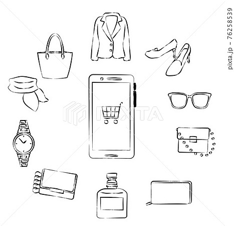 Women's lifestyle online shopping set 76258539