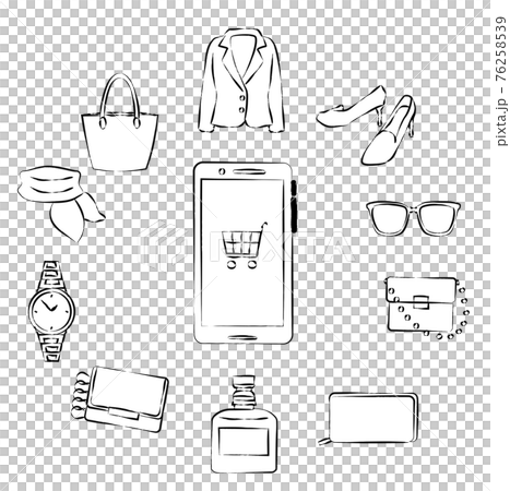 Women's lifestyle online shopping set 76258539