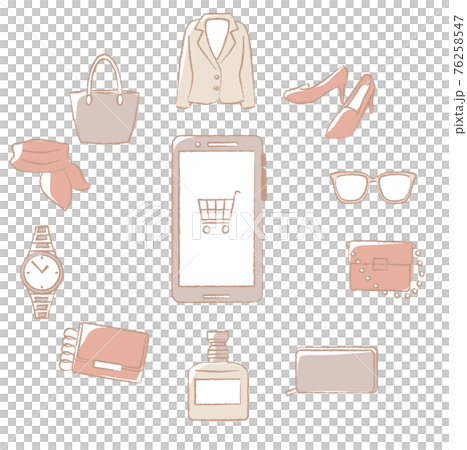 Women's lifestyle online shopping set 76258547