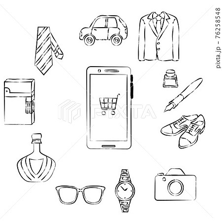 Men's lifestyle online shopping set Men's lifestyle online shopping set 76258548