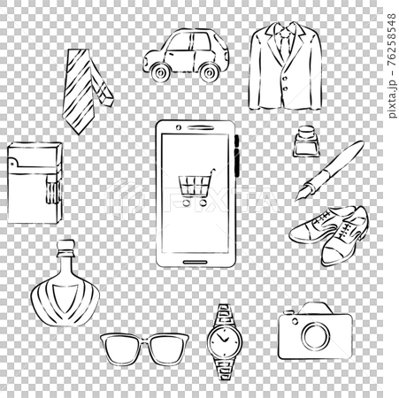 Men's lifestyle online shopping set Men's lifestyle online shopping set 76258548