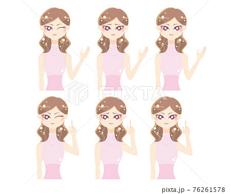 美容：案内をする女性のイラスト 76261578