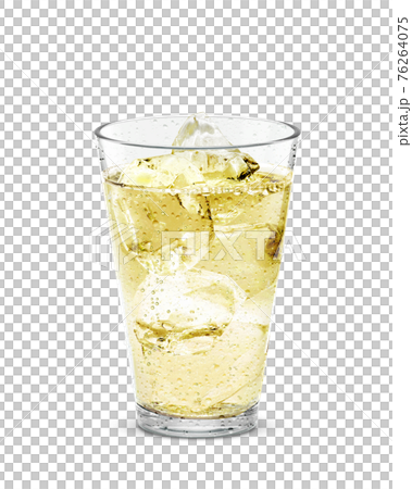 Glass Ginger Ale Drink Ice Illustration Real Sweat Glass Ginger Ale Drink Ice Illustration Real Sweat 76264075