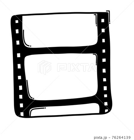 Film strip doodle vector icon. Drawing sketch illustration hand drawn line eps10 76264139