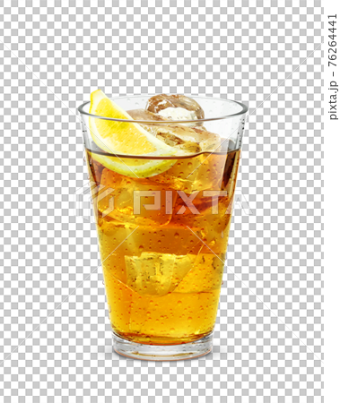 Glass Lemon Tea Lemon Drink Illustration Real Sweat 76264441