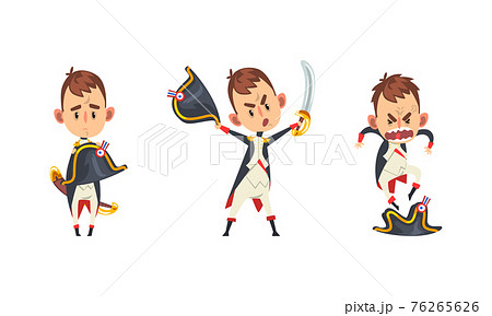 French Emperor Set, Funny Historical Character in Military Uniform with Different Emotions Cartoon Vector Illustration French Emperor Set, Funny Historical Character in Military Uniform with Different Emotions Cartoon Vector Illustration 76265626