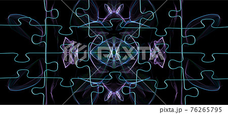 Puzzle jigsaw logic printable. Colorful presentation template illustration jigsaw. Game on paper modern 76265795