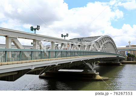 東京 隅田川にかかる白鬚橋 東京 隅田川にかかる白鬚橋 76267553