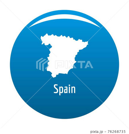 Spain map in black vector simple Spain map in black vector simple 76268735