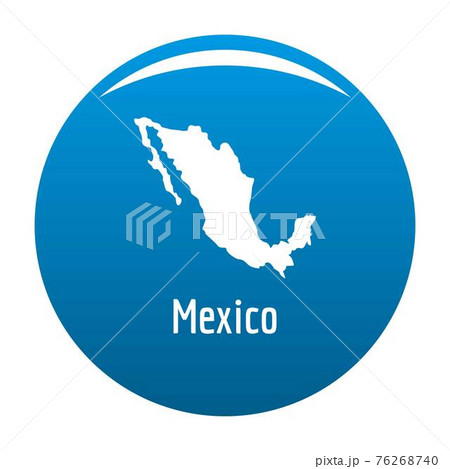 Mexico map in black vector simple 76268740