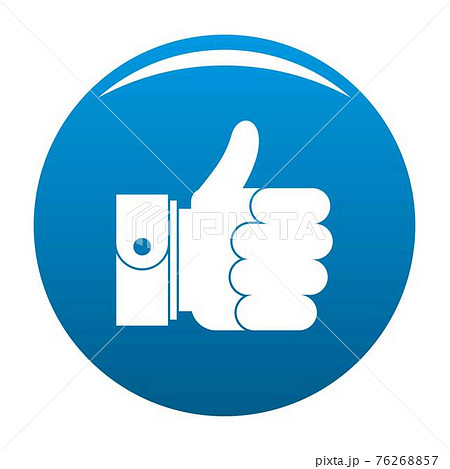 Hand excellent icon blue vectorのイラスト素材 [76268857] - PIXTA