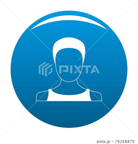 Man user icon blue vector Man user icon blue vector 76268870