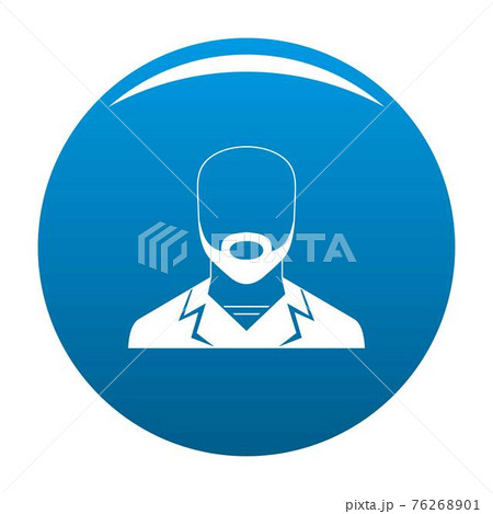 Man avatar icon blue vector Man avatar icon blue vector 76268901