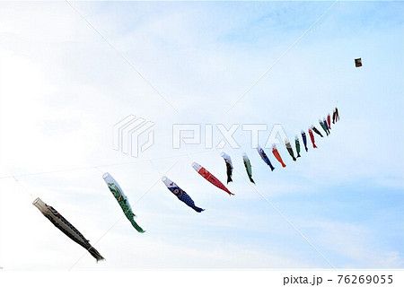 空を泳ぐ鯉のぼり 空を泳ぐ鯉のぼり 76269055