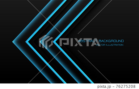 Abstract blue light neon arrow direction on black with blank space design modern futuristic technology background vector illustration. Abstract blue light neon arrow direction on black with blank space design modern futuristic technology background vector illustration. 76275208