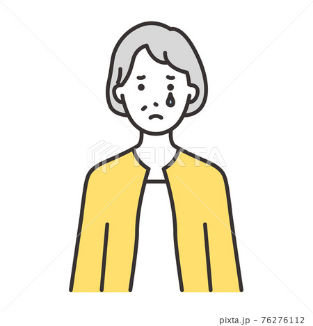 中高年 女性 表情 泣く 中高年 女性 表情 泣く 76276112