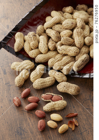 殻付きピーナッツ　落花生　箕　千葉半立 76276950