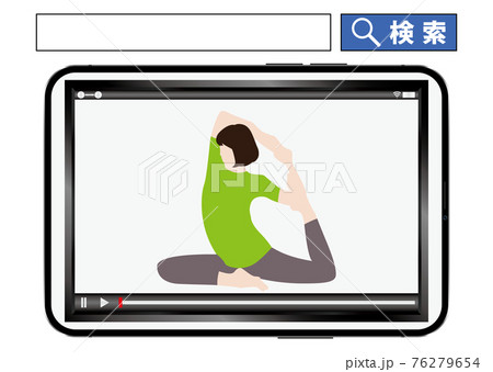 ヨガと動画 76279654