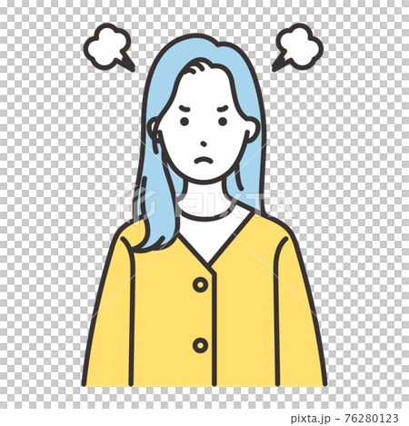 女人表達生氣 76280123