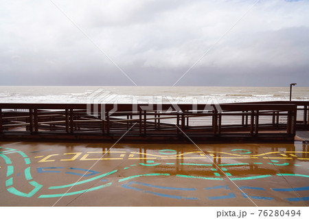 Colorful Footpath And Beach Access 76280494