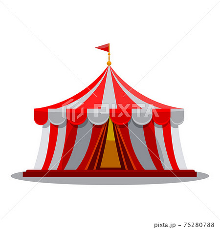 Circus Tent Front View For Your Design Vector のイラスト素材