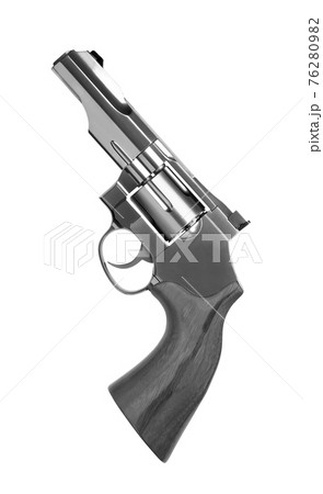 revolver on white background 76280982