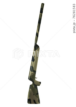 a rifle isolated on white background a rifle isolated on white background 76281583
