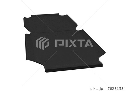 Black cloth isolated on white background Black cloth isolated on white background 76281584